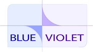 Blue Violet web and graphic design logo