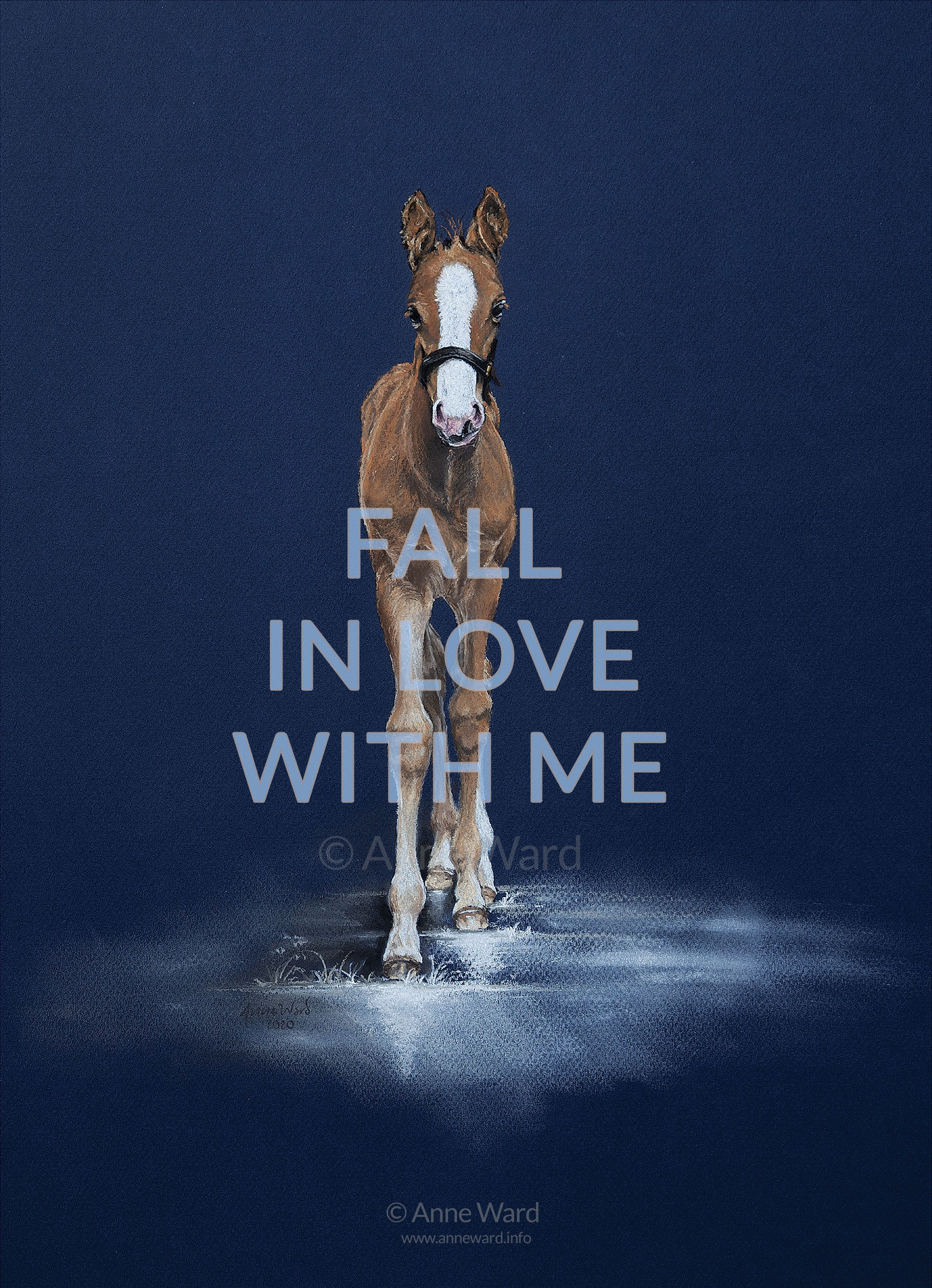 Anne Ward foal portrait for 2022 exhibition